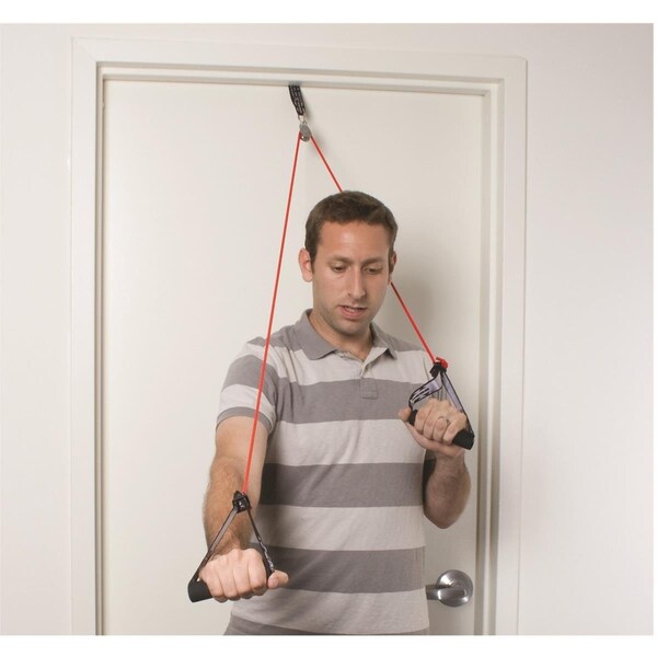 Step-Up Relief Shoulder Pulley with Exercise Tubing & Handles; Red - Light ST2580135 - main